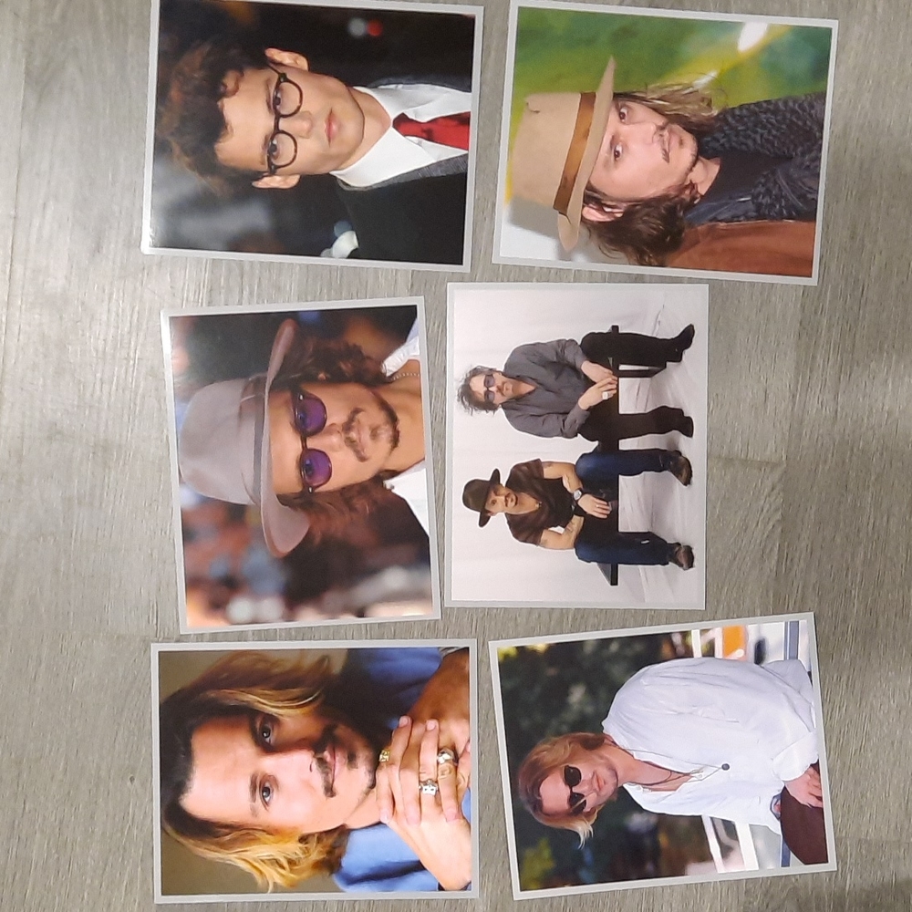 6 Johnny Depp Gloss 8 × 10" Photos